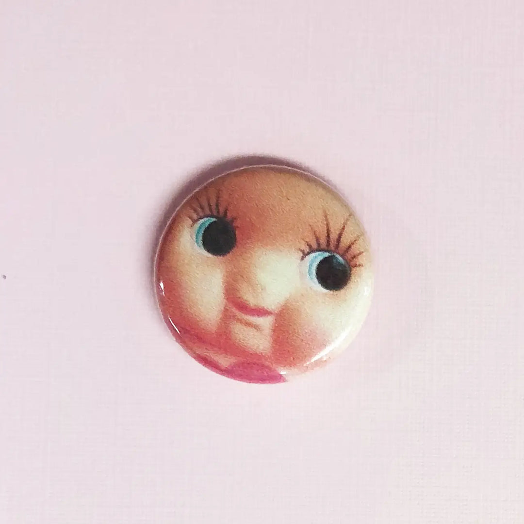 Kewpie Button Pin