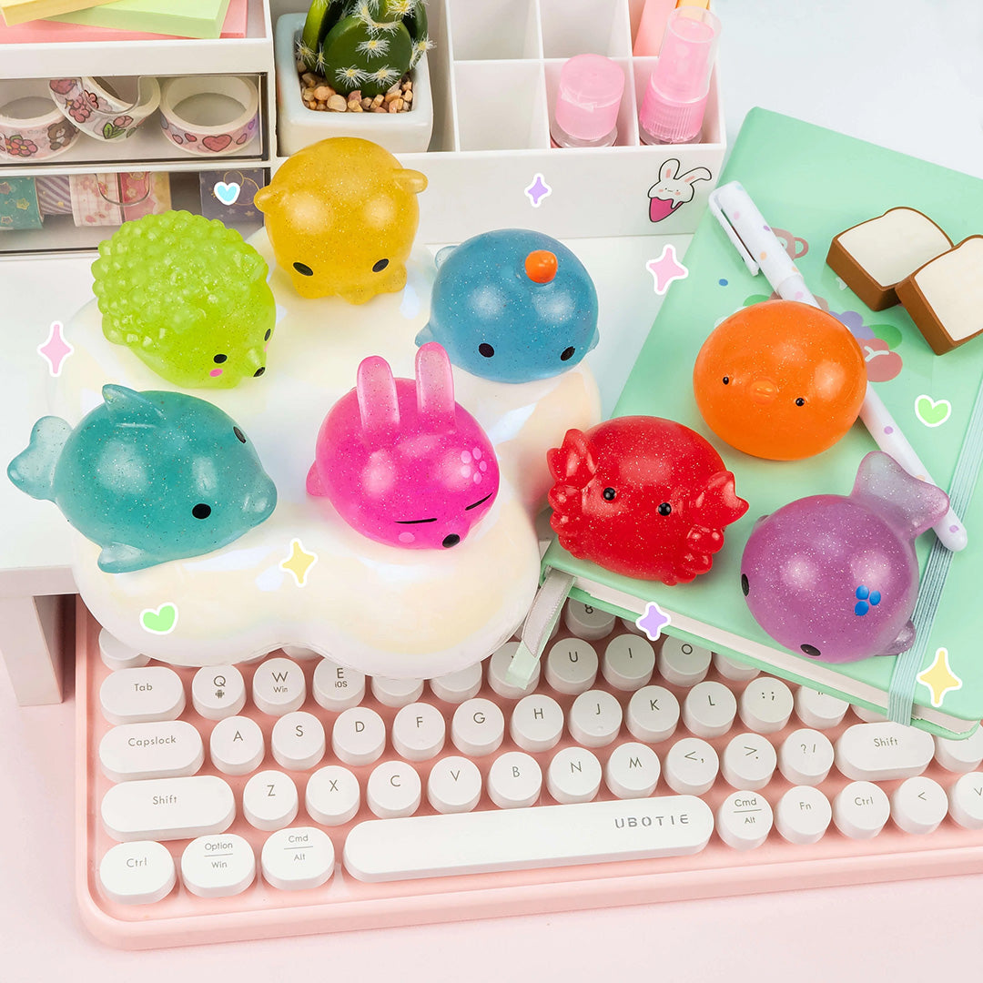 Jumbo Glitter Mochi Squishy Sensory Toy