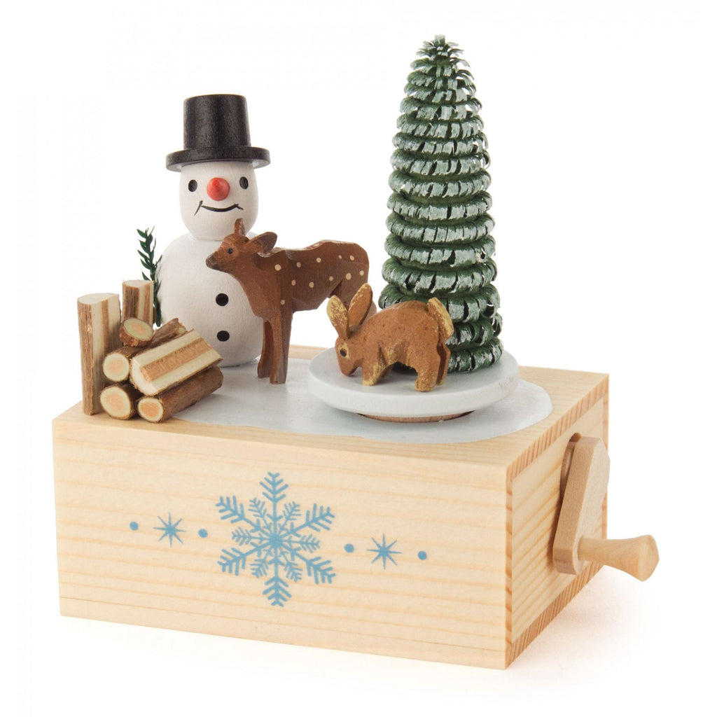 NEW Heirloom Music Box-Snowman and Deer