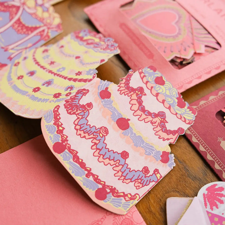 Birthday Cake Concertina Greeting Card