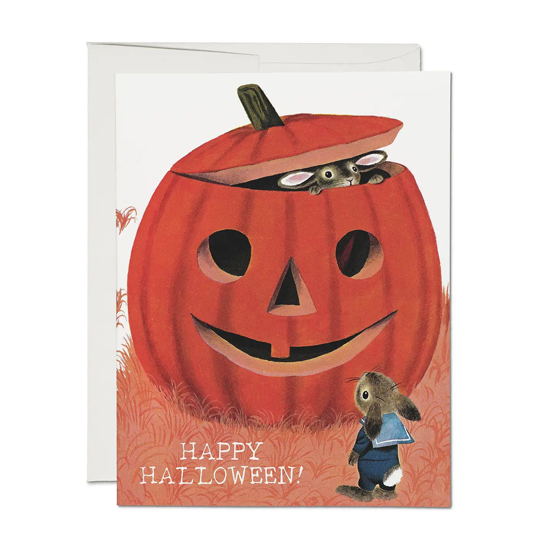 Richard Scarry Halloween Pumpkin Greeting Card