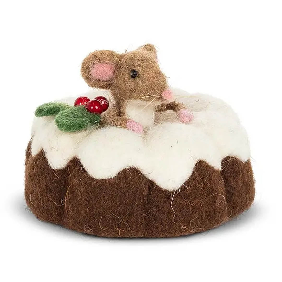 Mouse in Bundt Cake Ornament