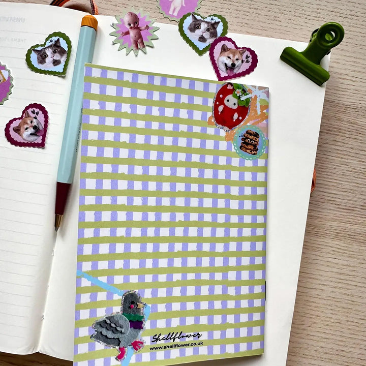Gingham Sticker Keeper Book - Two Sizes Available!