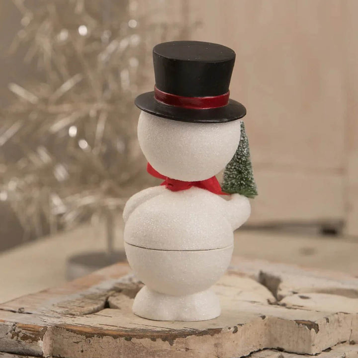 Bobblehead Snowman Container