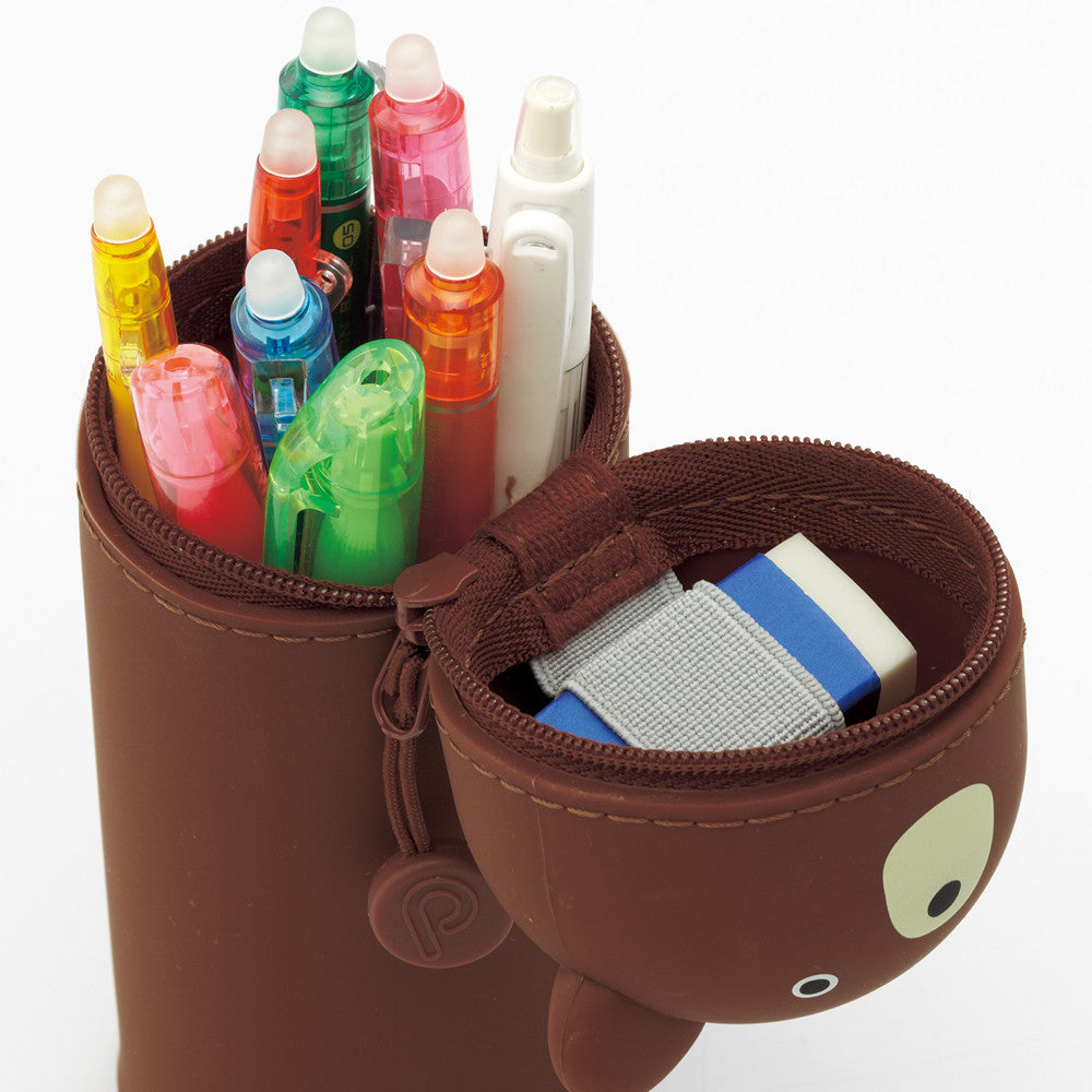 NEW Stand Up Japanese Pencil Case- Bear