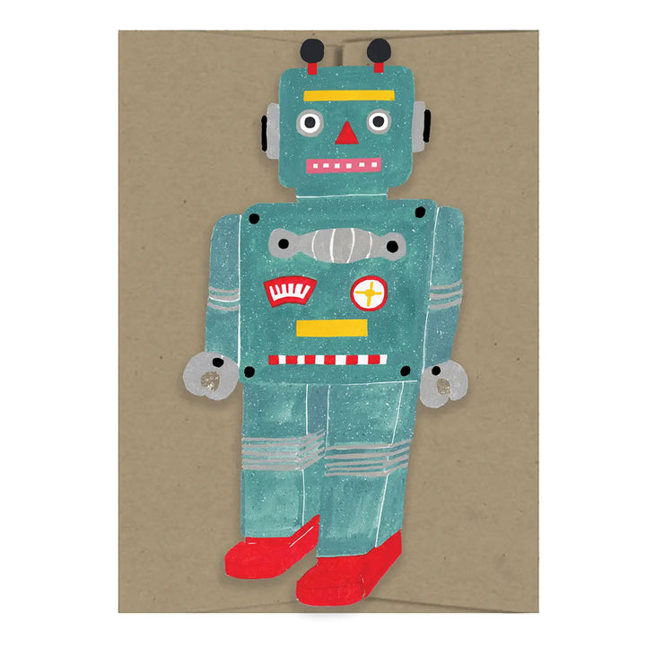 Little Robot Die Cut Card