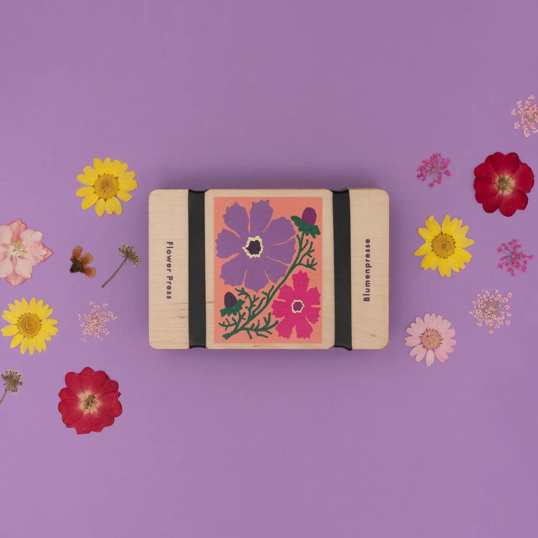 Wooden Pocket Flower Press Kit-Cosmos