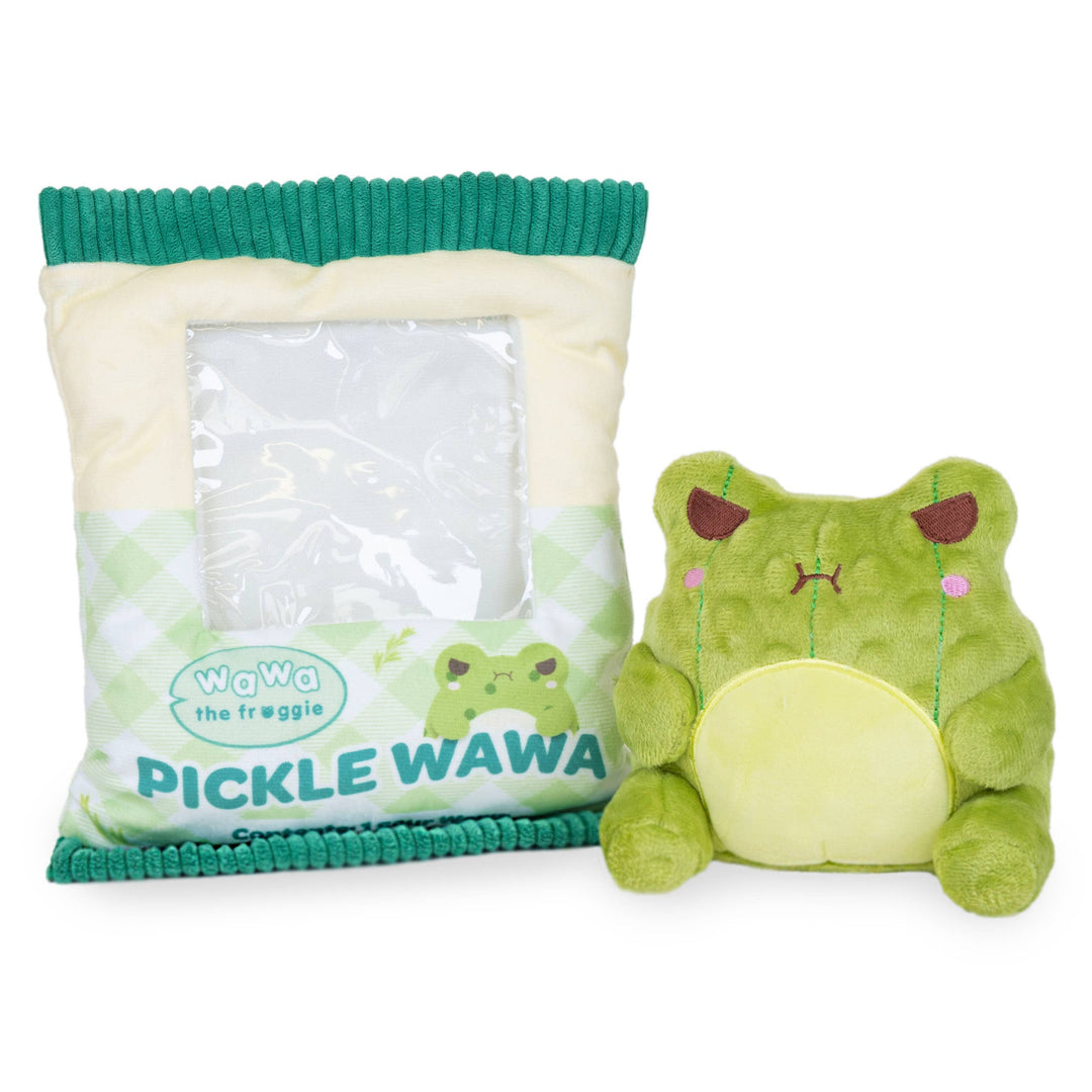NEW Pickle Wawa (Cute Kawaii Frog Green Bag Food Snack Plush)