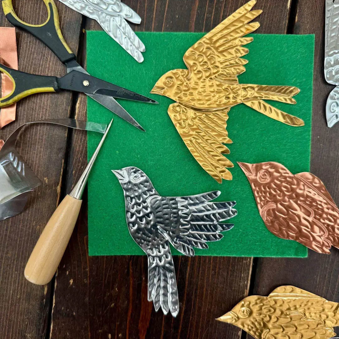 Birds DIY Tin Embossing Kit