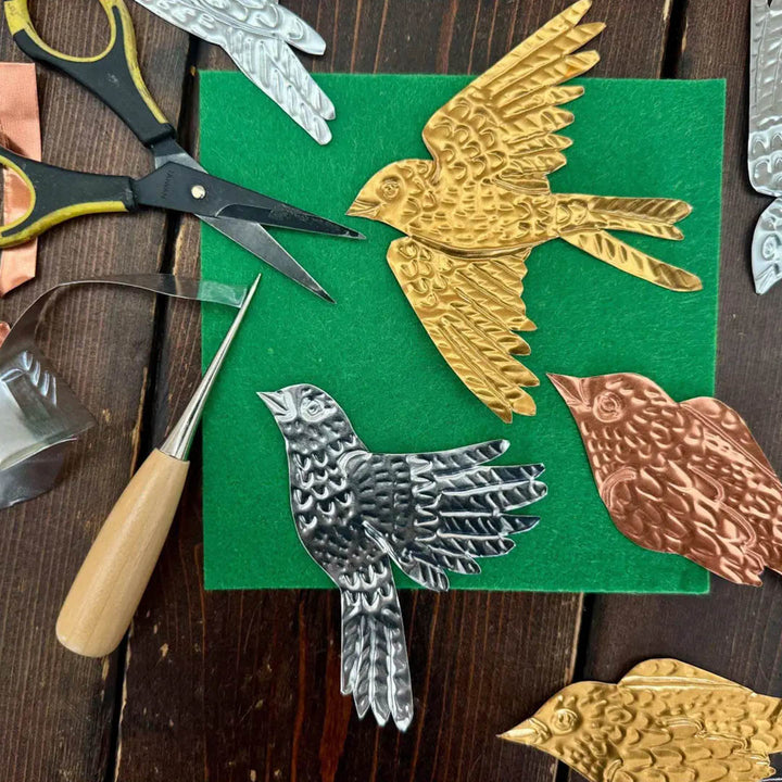Birds DIY Tin Embossing Kit