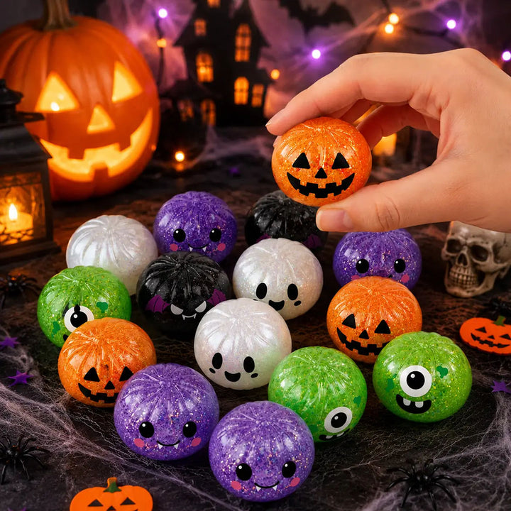 LIMIT 2PCS: Fun Doh Spooky Mystery Dumpling Squishy Toy - Assorted Styles/ 2 Sizes Available!
