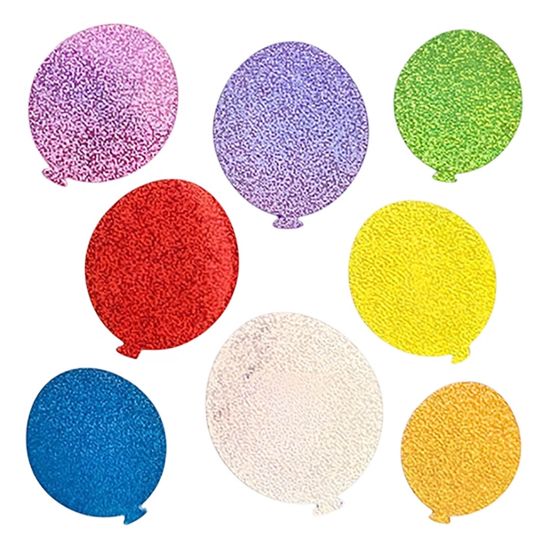 Glitter Balloons Birthday Sticker Sheet