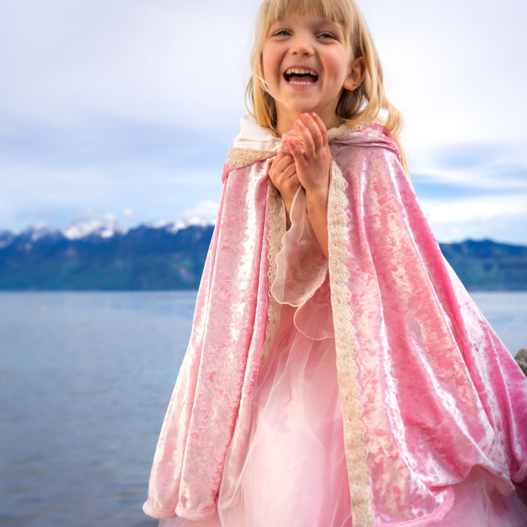 Deluxe Rose Pink Princess Cape