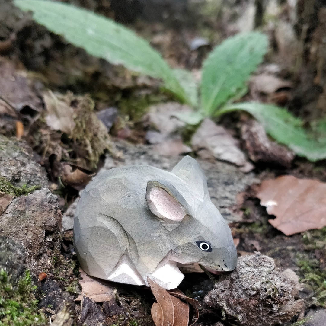 Wooden Mouse Animal Toy