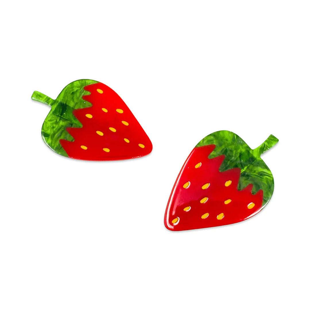 Strawberry Hair Clip Set