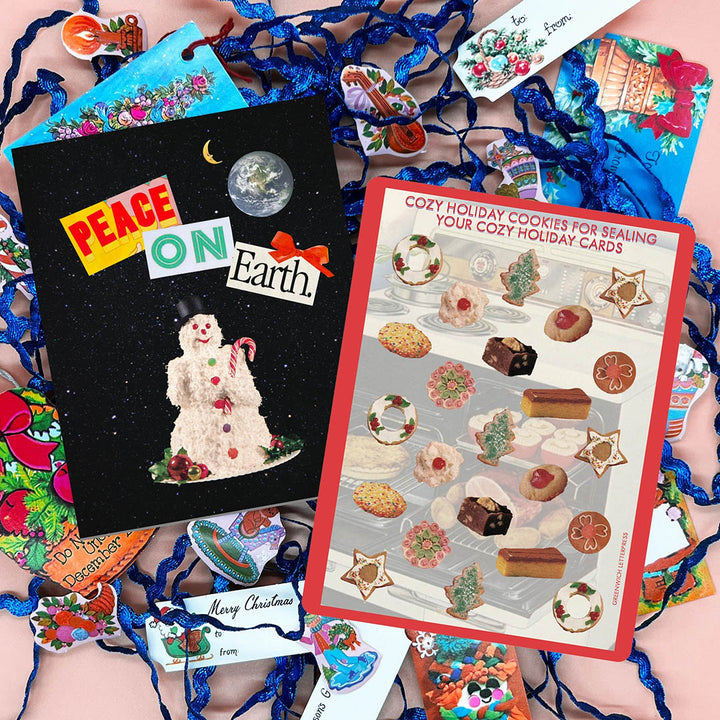 NEW Vintage Holiday Cookie Sticker Sheet