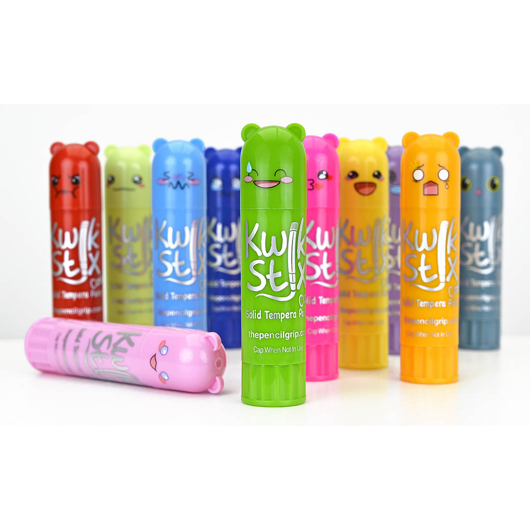 Kwik Stix Cuties Solid Paint Sticks - 12 Colors