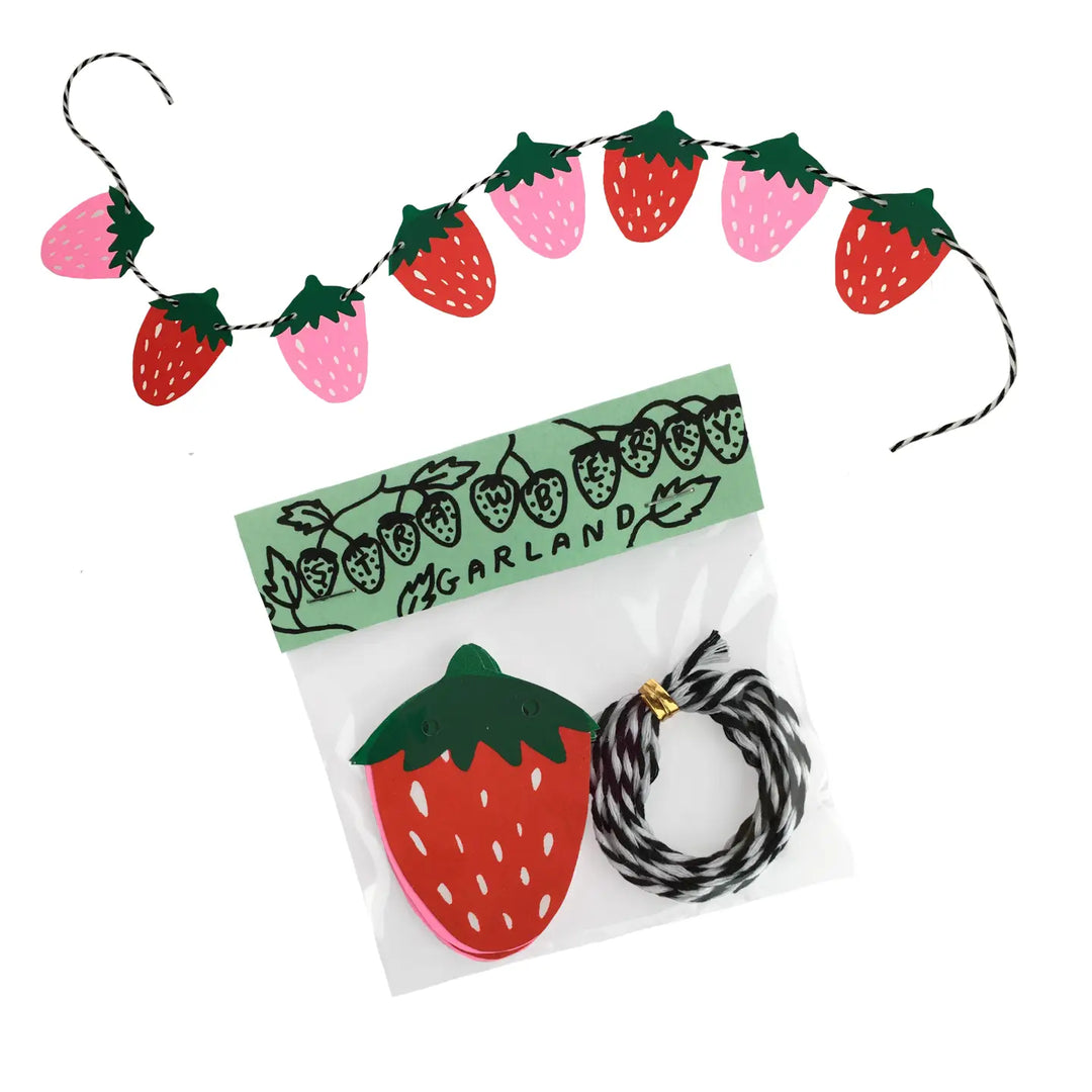 Handmade Strawberry Mini Garland