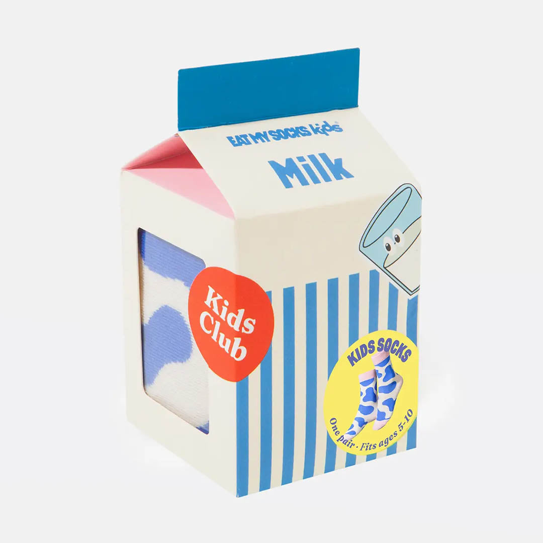 Kid's 3D Socks- Milk