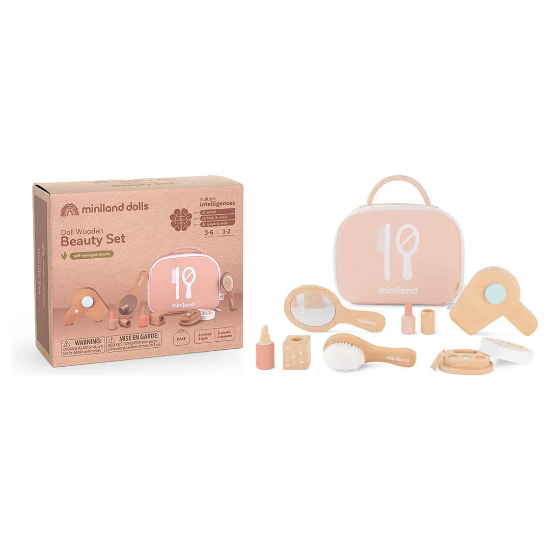 Eco Friendly Doll Wooden Beauty Set