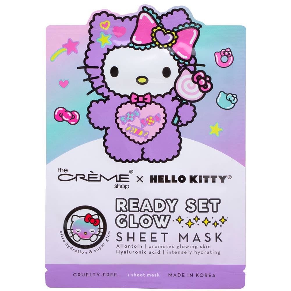 NEW Hello Kitty Ready Set Glow Sheet Mask