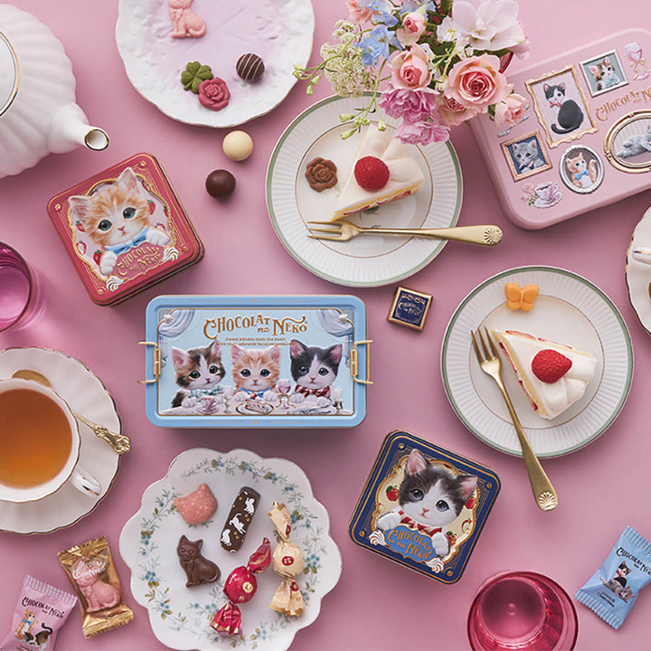 NEW PRE-ORDER: Limited Edition Chocolat Na Neko Cat - 5 Pc Set Noah Green Box