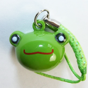 NEW Japanese Bell Keychain- Frog