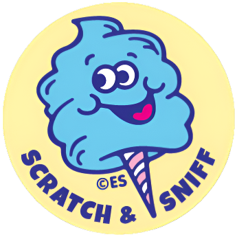 Cotton Candy Scratch & Sniff Stickers