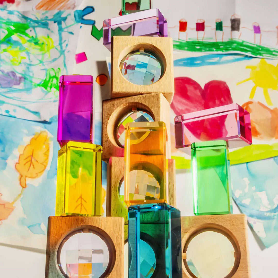 Wooden James Block Set - Pastel