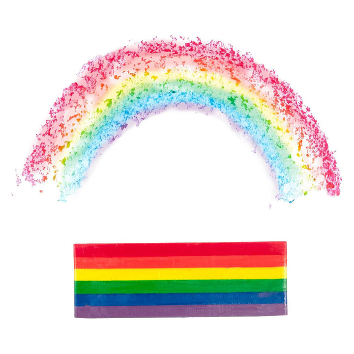 Jumbo Wax Crayon: Rainbow Striped