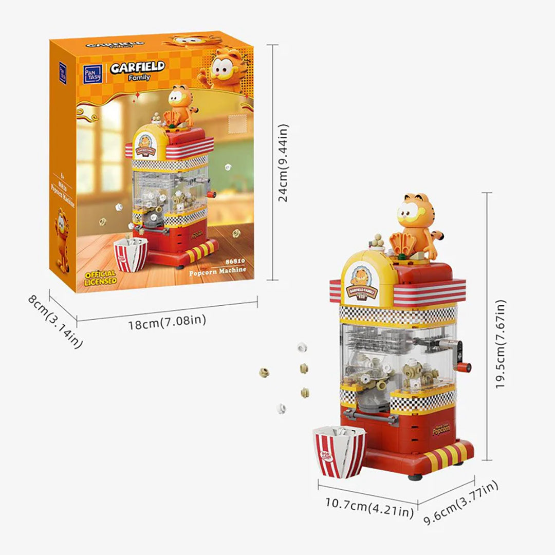 NEW Garfield Funny Machines - Popcorn Machine Toy