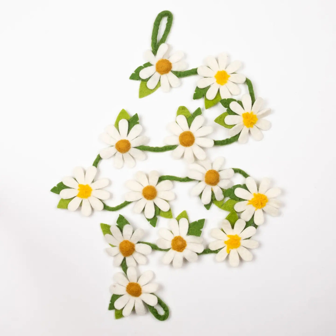 Felt Daisy Garland - 54 Inches Long