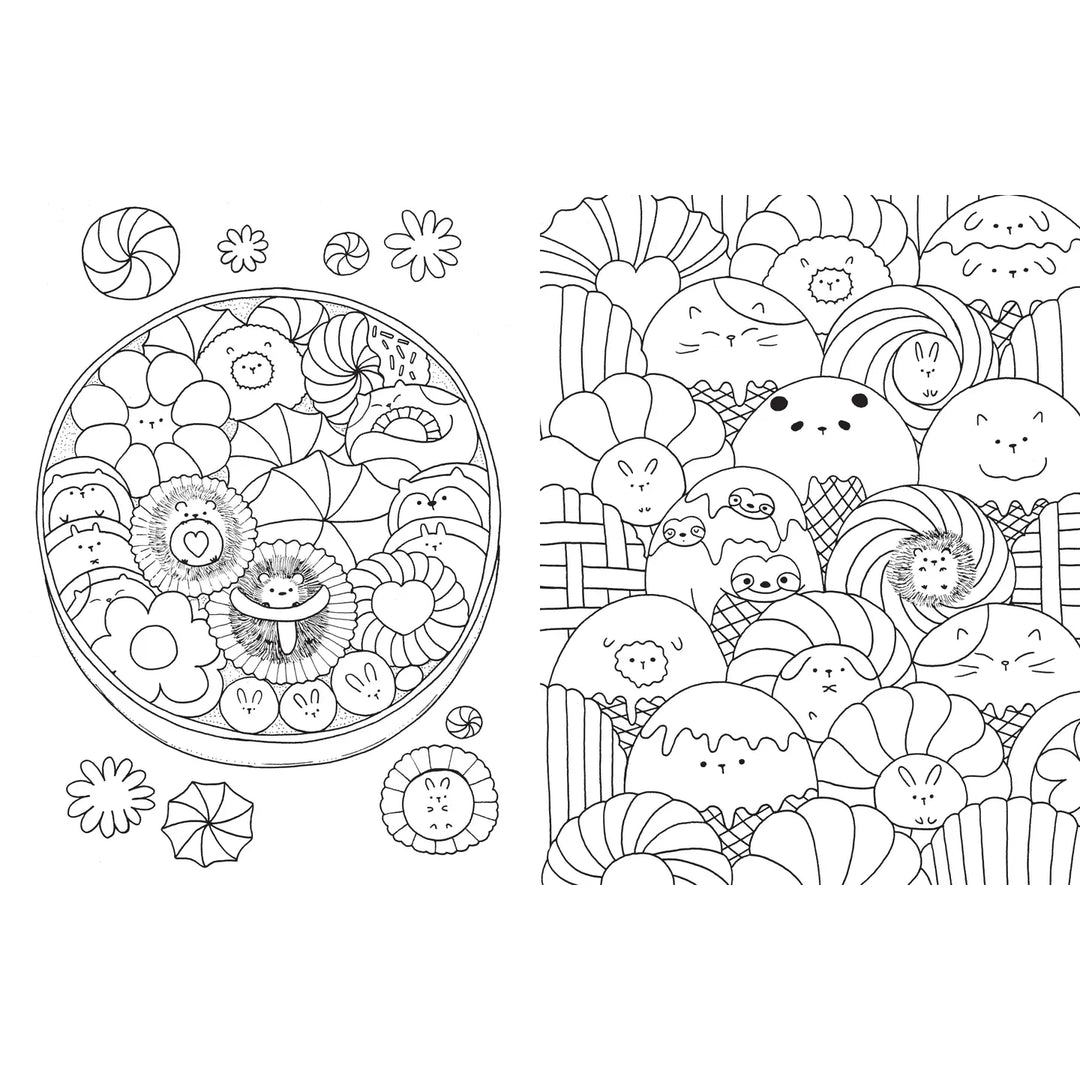 Coloring Book: A Million Cute Animals