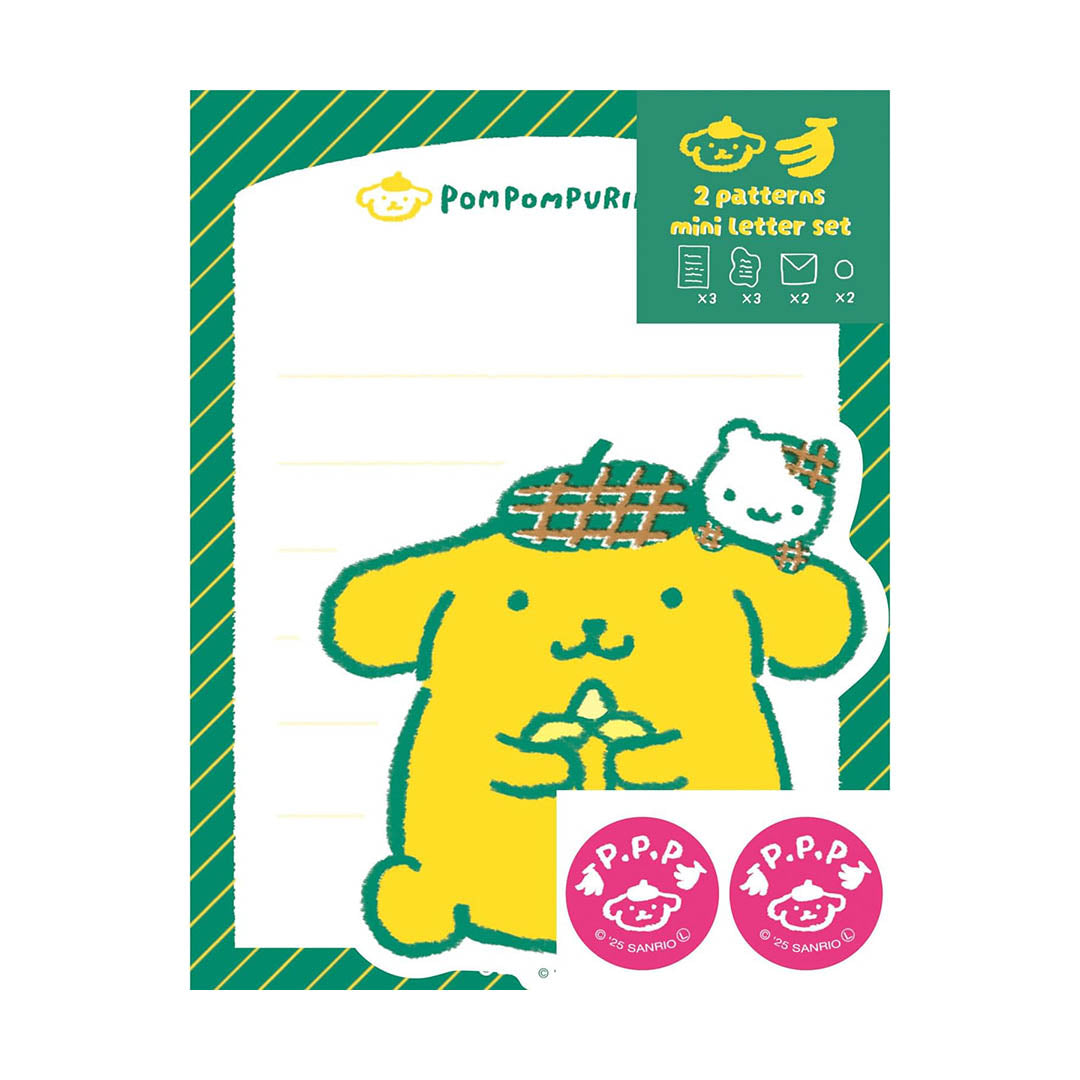 Sanrio Fruit Market Mini Letter Set - Pompompurin