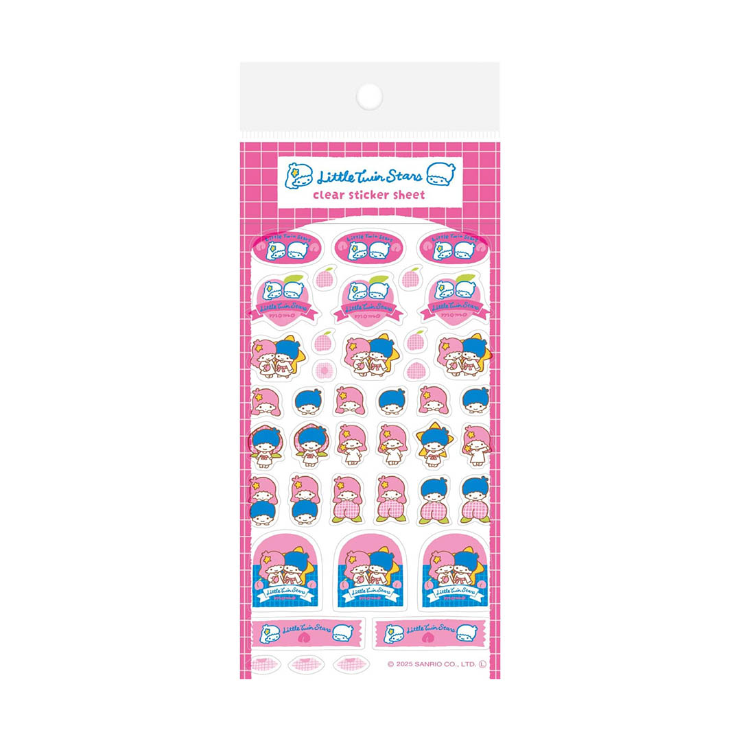 Sanrio Fruit Market Clear Sticker Sheet - Little Twin Stars