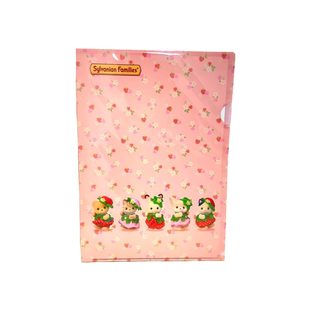 Calico Critters Paper File Folder- Strawberry