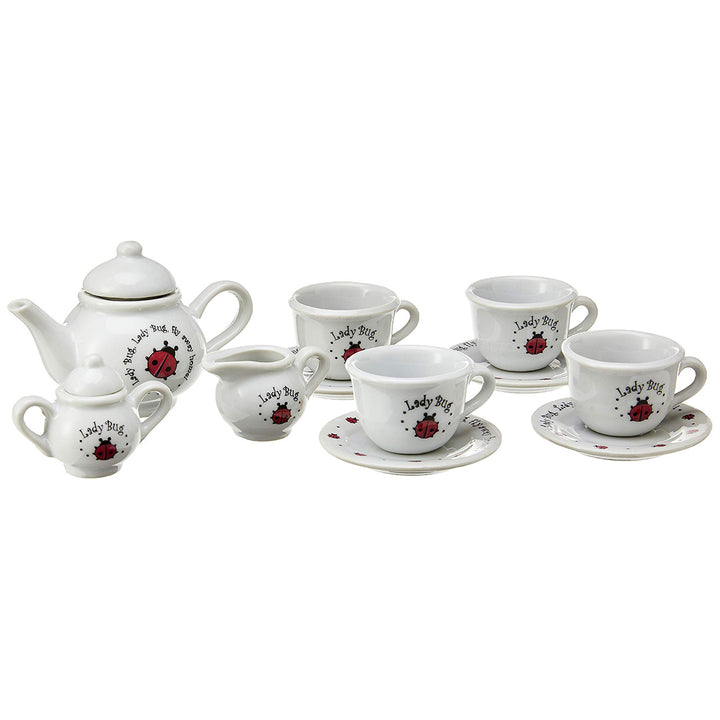 Ladybug Ceramic Tea Set - Basket Sold Separately