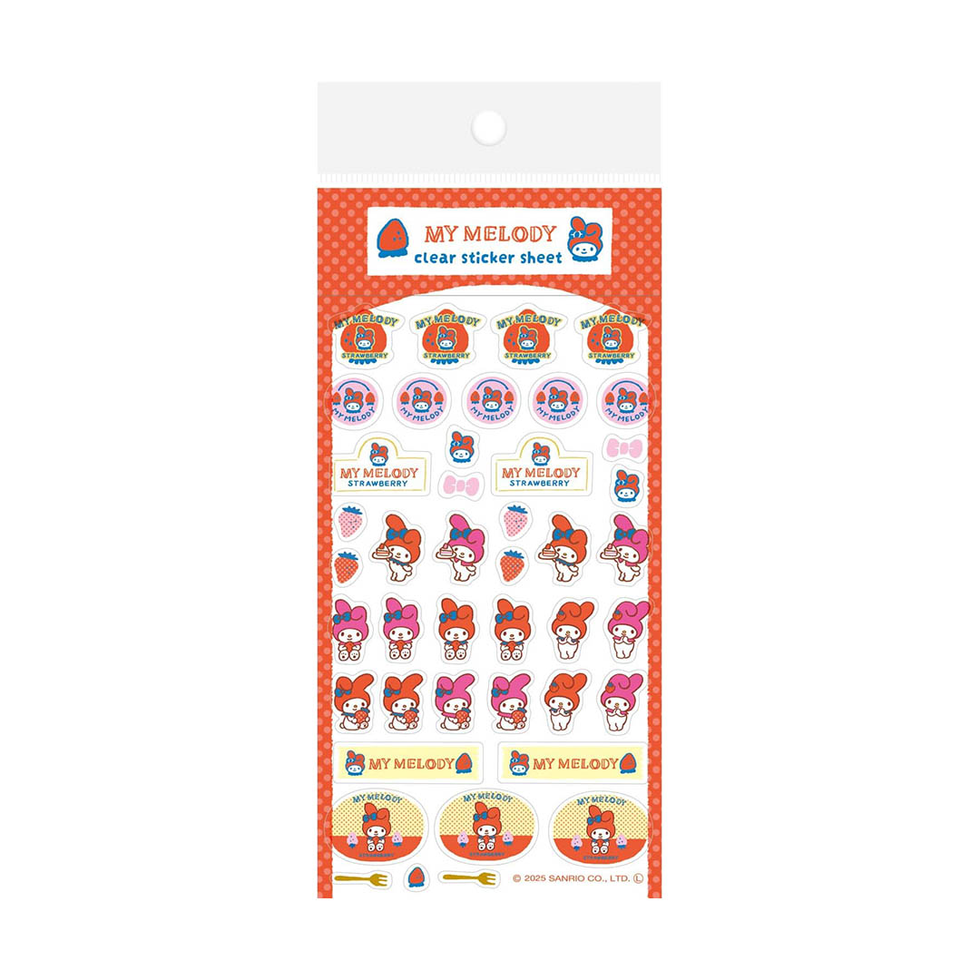 Sanrio Fruit Market Clear Sticker Sheet - My Melody