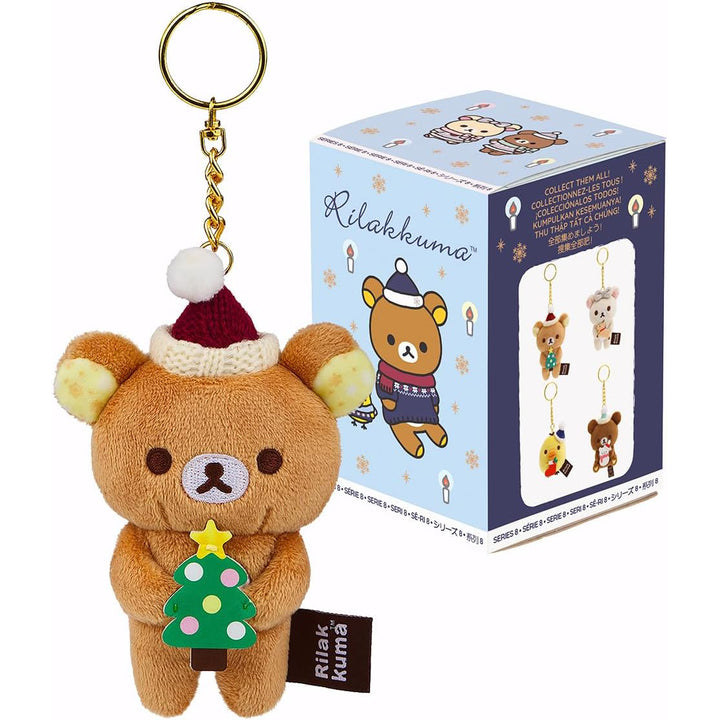 Limited Edition Rilakuma Holiday 2024 Keychain Blind Box