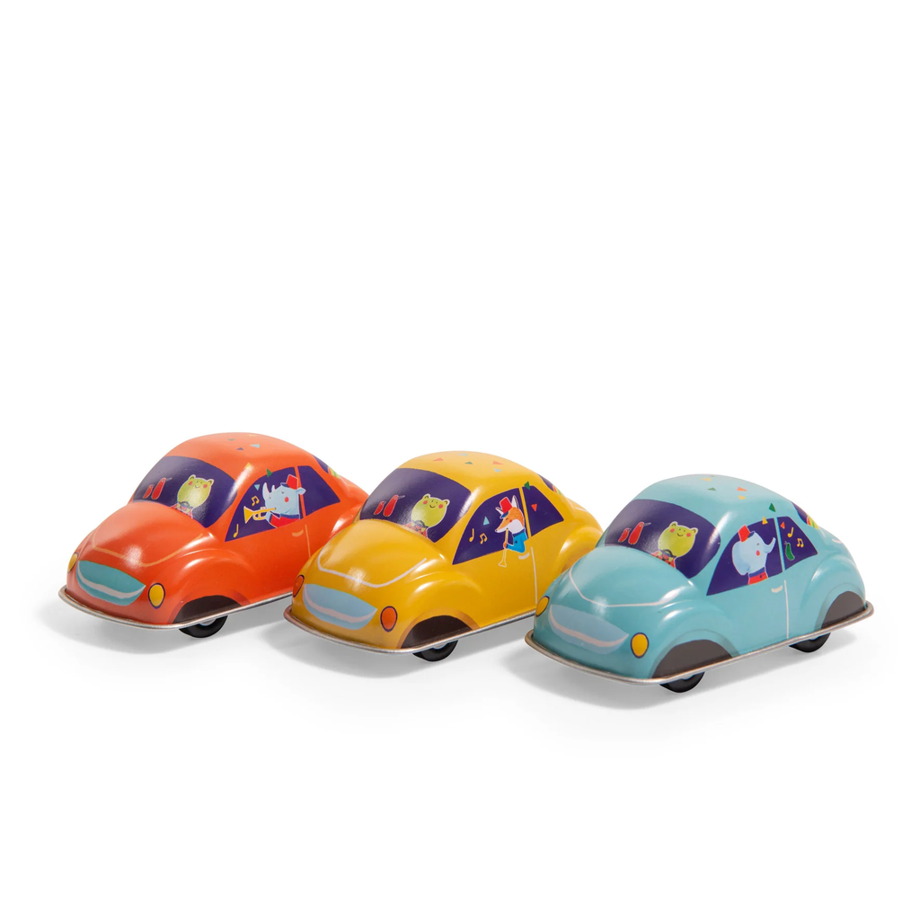 Retro Tin Friction Car- Assorted Colors