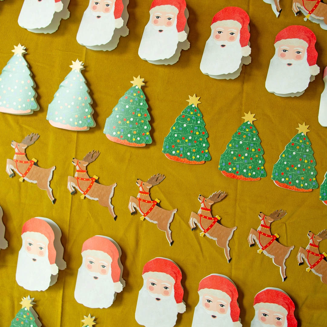 Christmas Paper Ornaments - Pack of 3