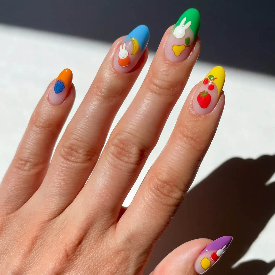 Nail Art Deco Stickers: Miffy's Fresh Fruit