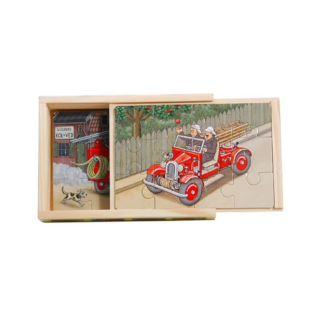 Jan Loof Fire Engine Tray Puzzle – Shop Merci Milo