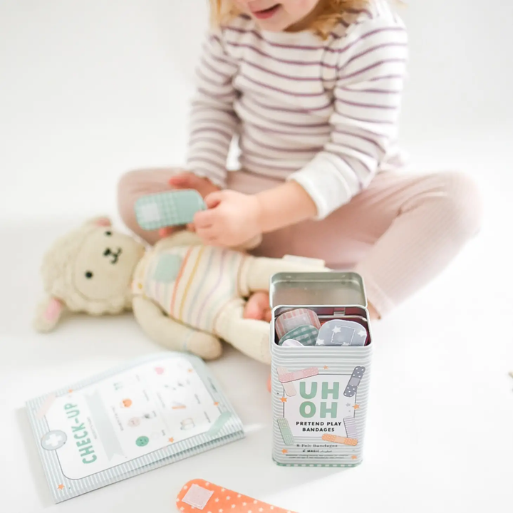 NEW Pretend Play Bandages & Bandaid Tin