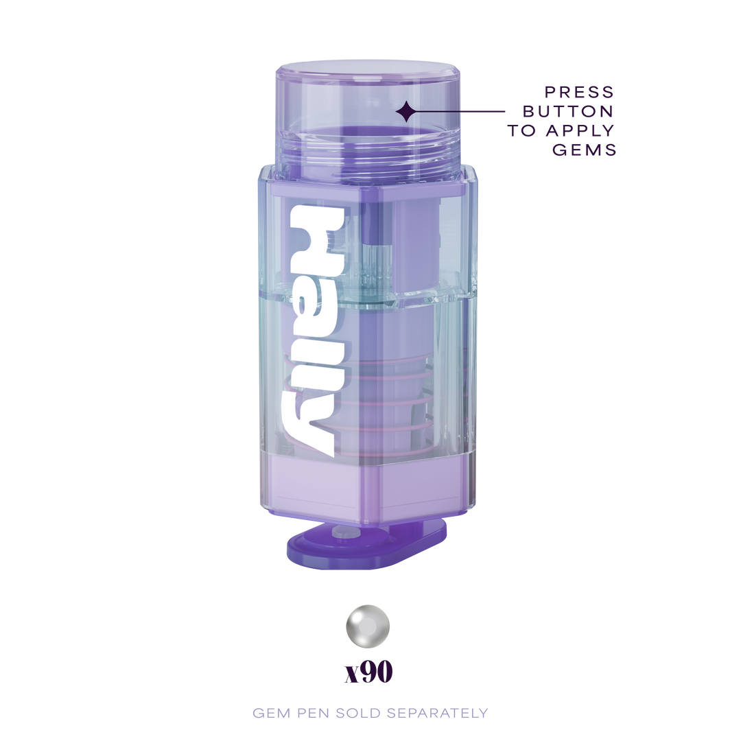 Hally Hair Gem Pen Pearl Refill 90 Count