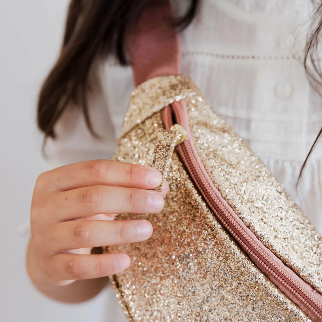 Glitter Fanny Pack - Glitter Gold