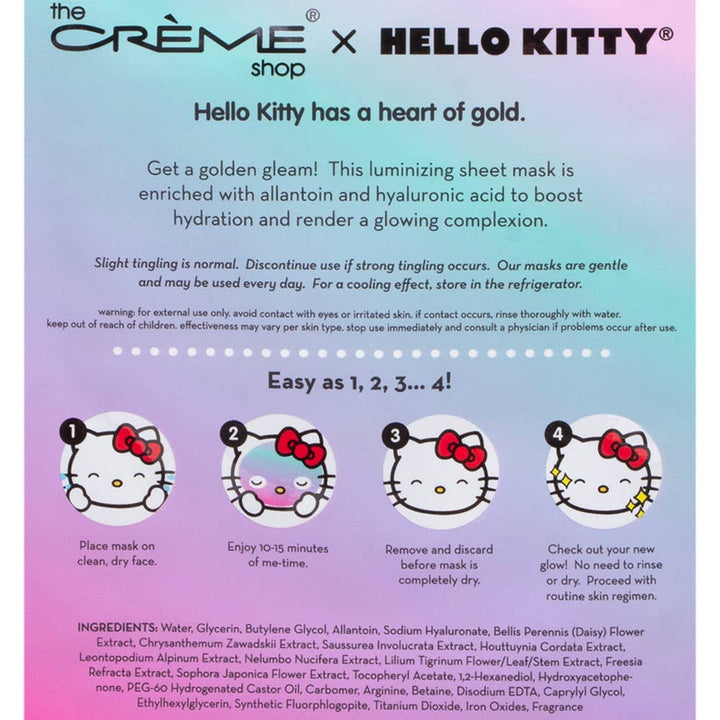 NEW Hello Kitty Ready Set Glow Sheet Mask