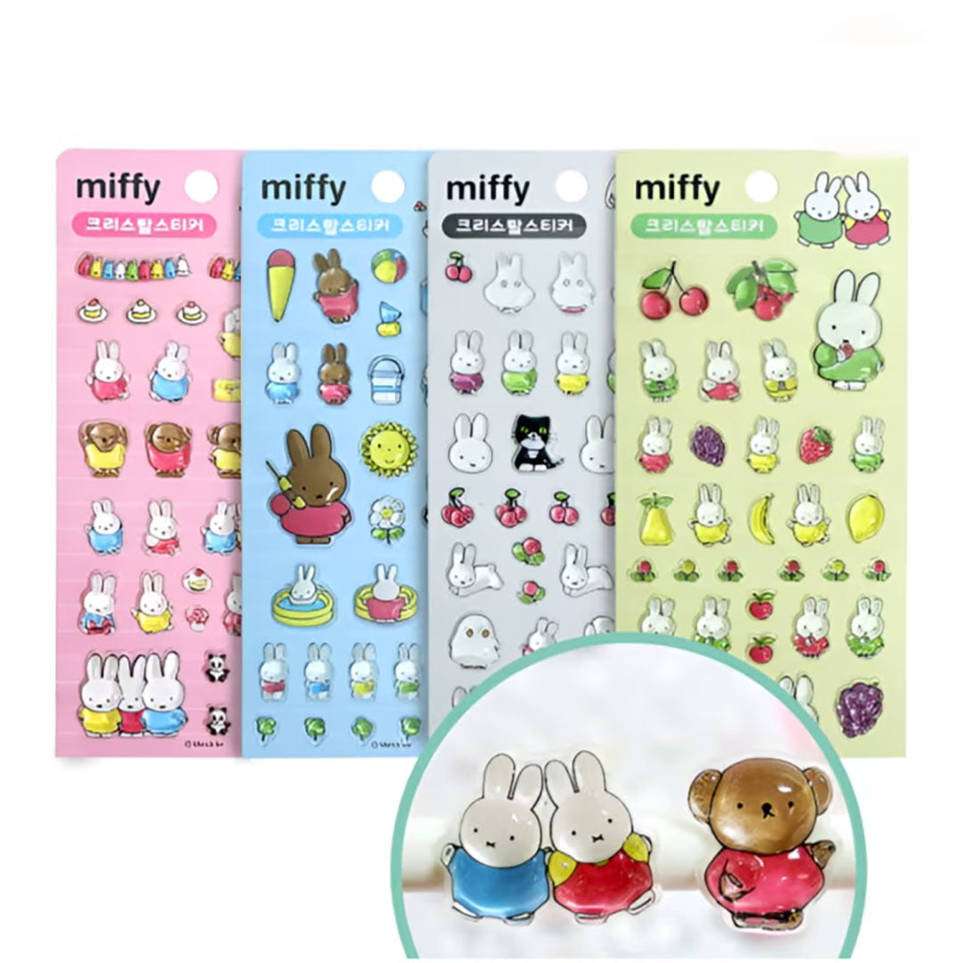 Miffy 3D Crystal Epoxy Stickers – Assorted Designs