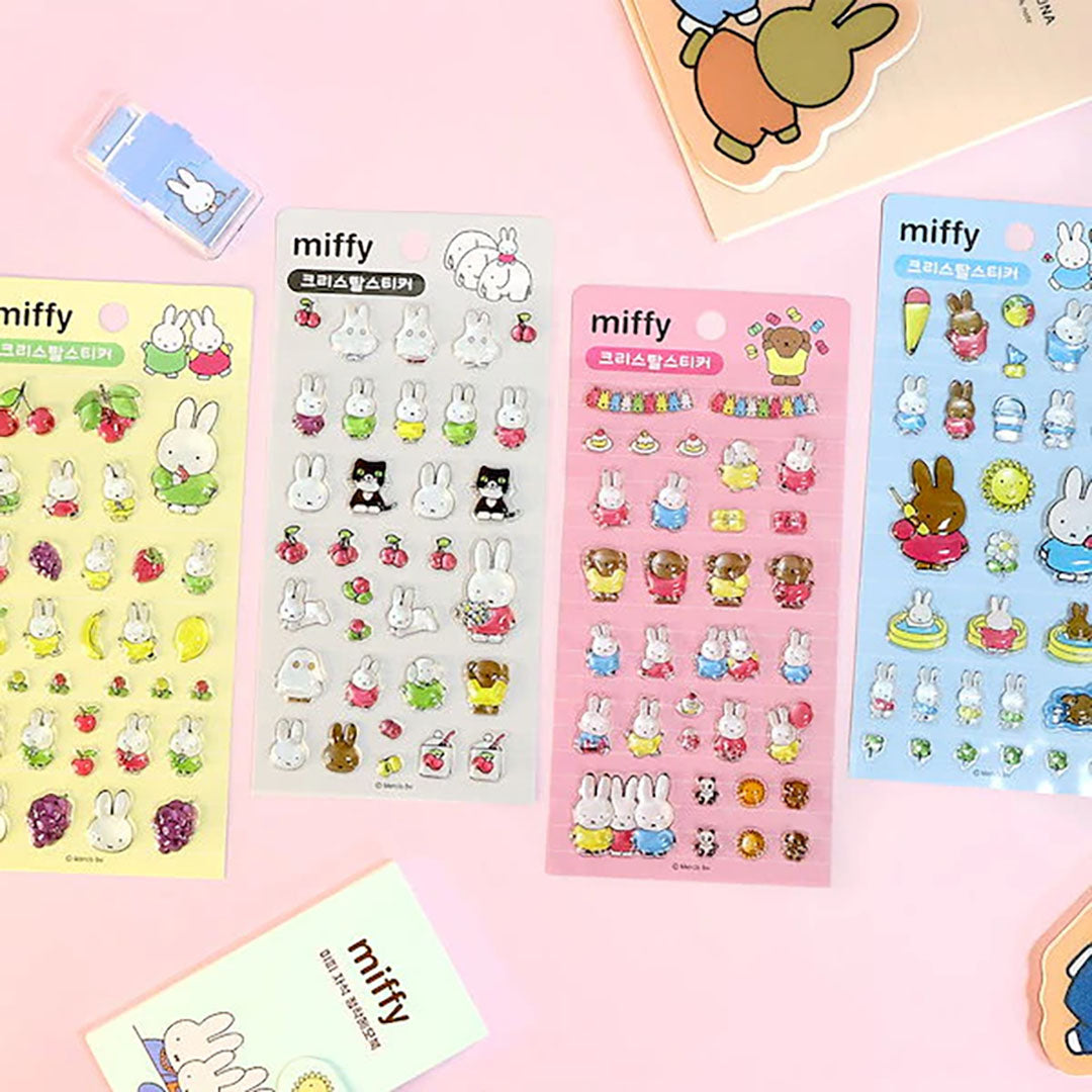 Miffy 3D Crystal Epoxy Stickers – Assorted Designs