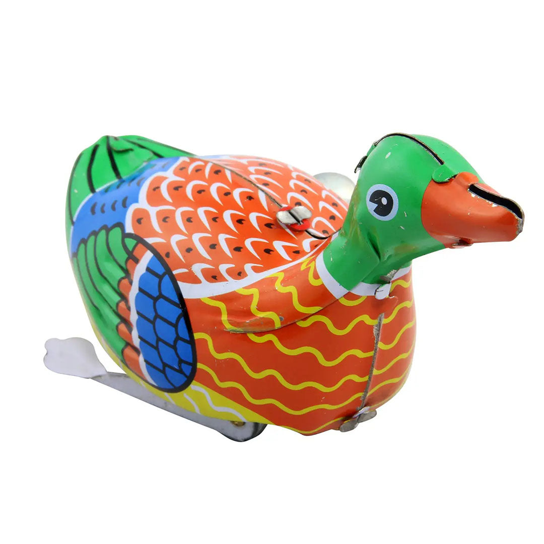 Retro Tin Mallard Duck Toy